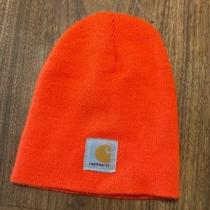 Neon Safety Orange Carhartt beanie 🍊
